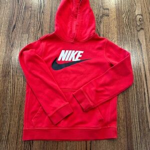 Boys Nike Red Pullover Hoodie